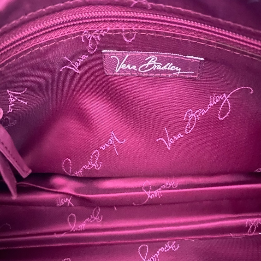 VERA BRADLEY-PURPLE QUILTED HANDBAG - Picture 9 of 9